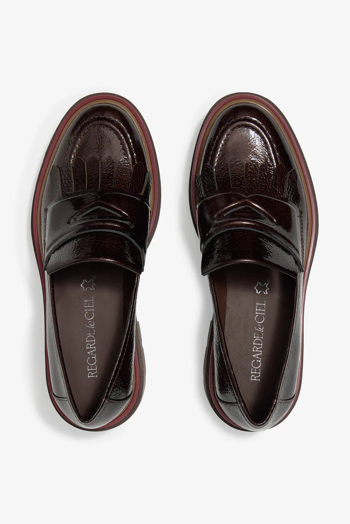REGULAR EL CEL | MOCASINS DONA | GINEVRA ROCK BORDEAUX | VERMELL