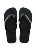 HAVAIANAS Brasil LOGO Black: black flip-flops unisex