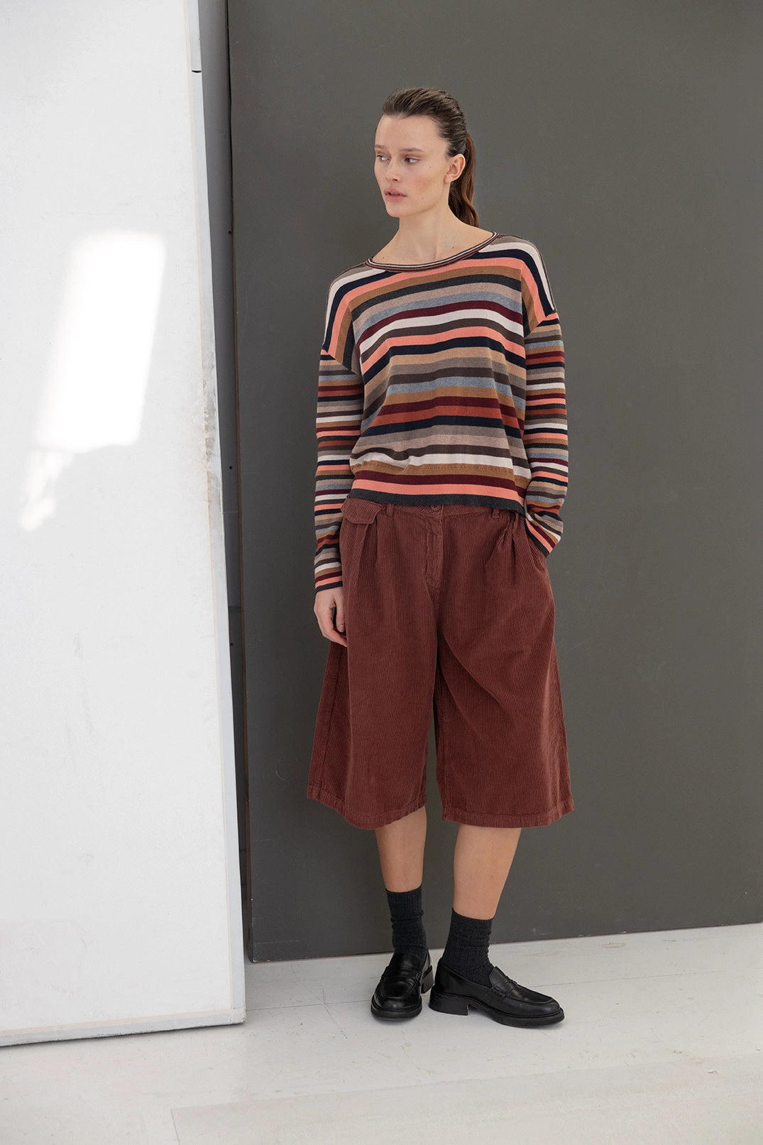 PROJECT AJ117 HIGO DK22-263 Russet Brown: marrone pantaloni da donna