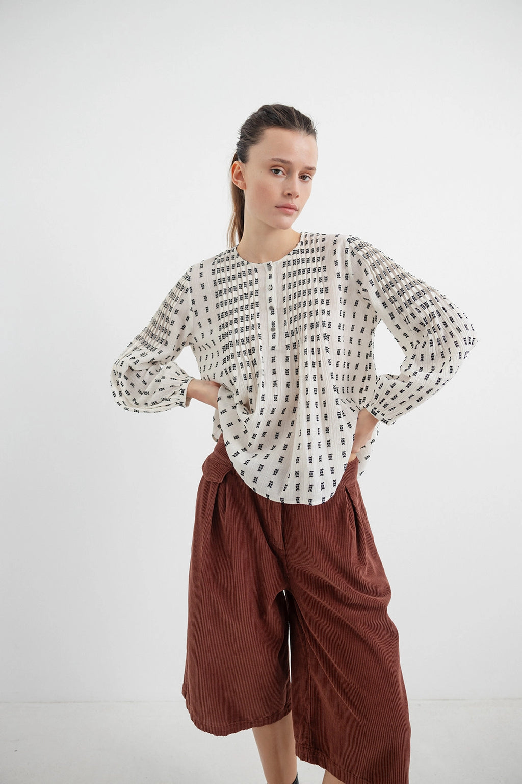 PROJECT AJ117 HIGO DK22-263 Russet Brown: marrone pantaloni da donna