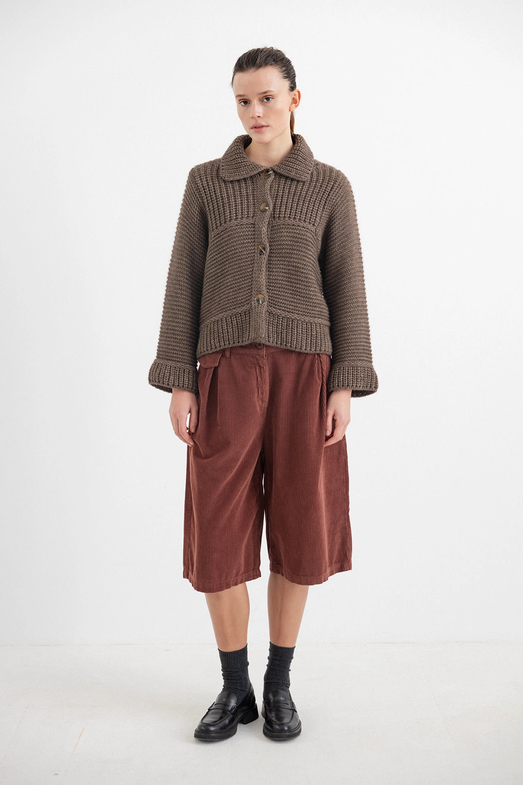 PROJECT AJ117 HIGO DK22-263 Russet Brown: marrone pantaloni da donna