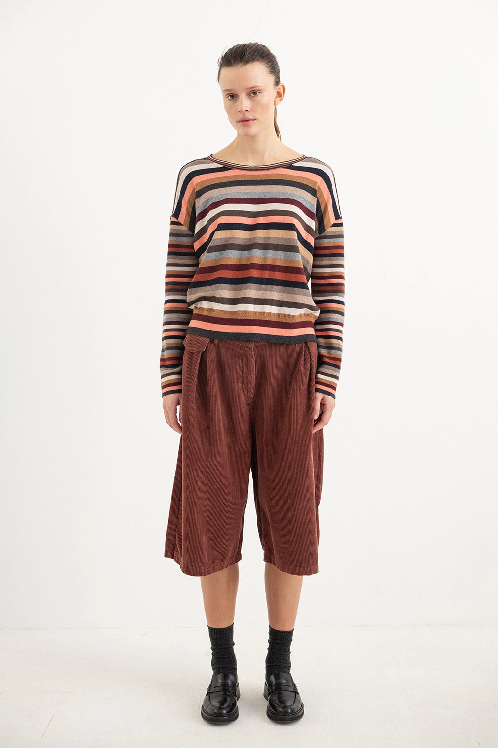 PROJECT AJ117 HIGO DK22-263 Russet Brown: marrone pantaloni da donna