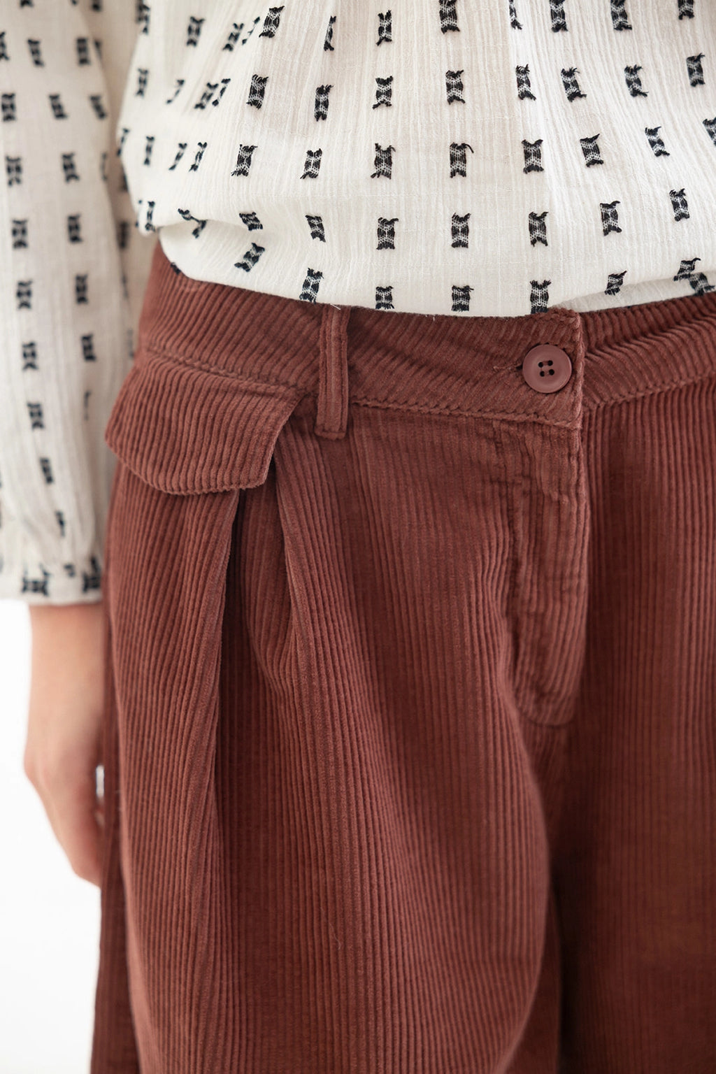 PROJECT AJ117 HIGO DK22-263 Russet Brown: marrone pantaloni da donna