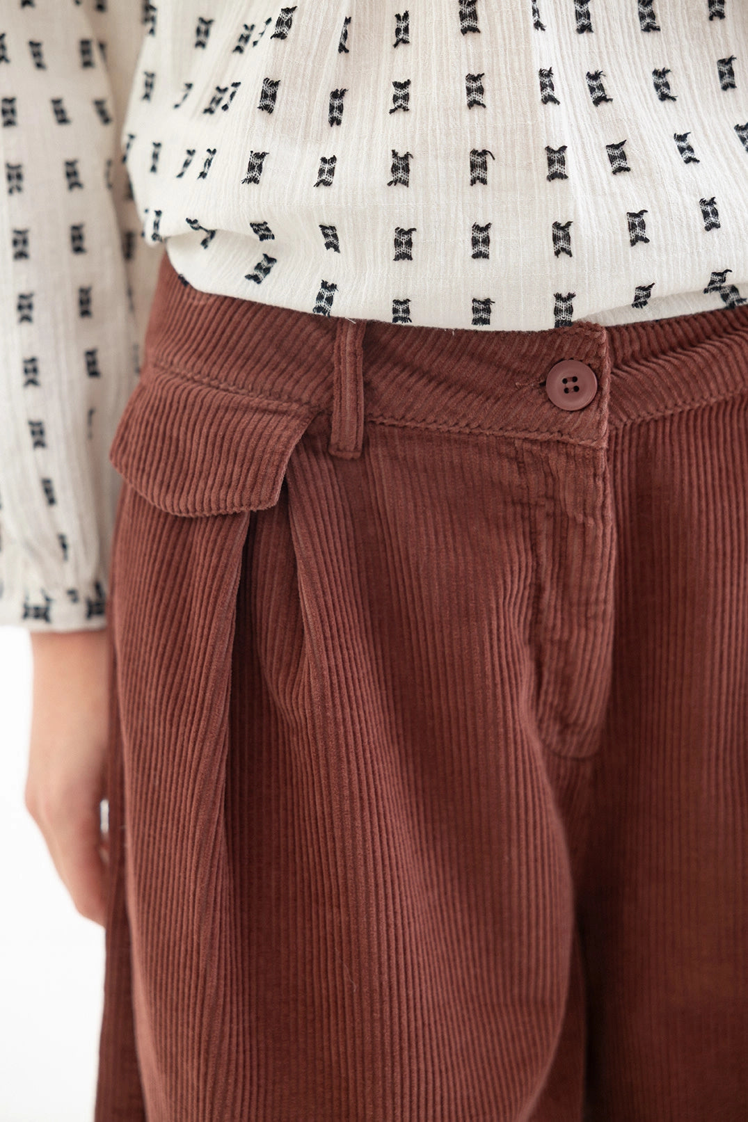 PROJECT AJ117 HIGO DK22-263 Russet Brown: marrone pantaloni da donna