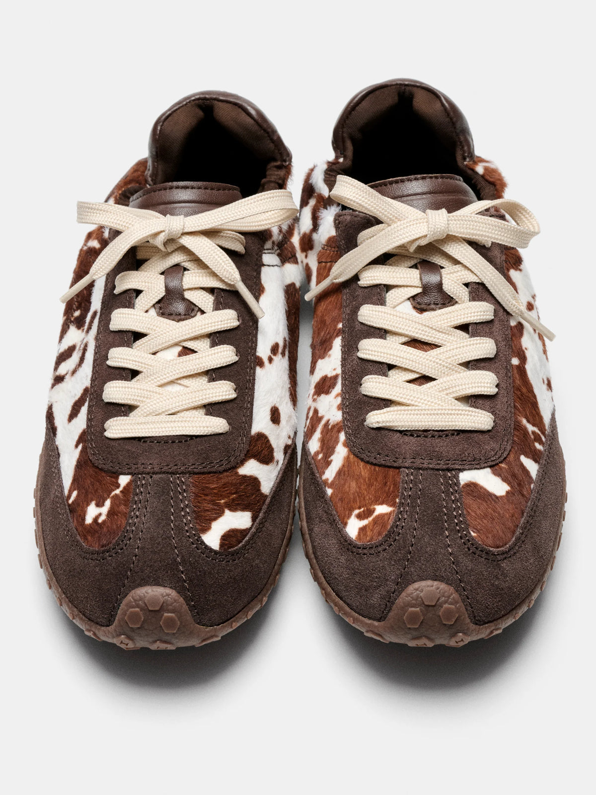 HOFF Bridge COW Print Brown: brown trainers for women