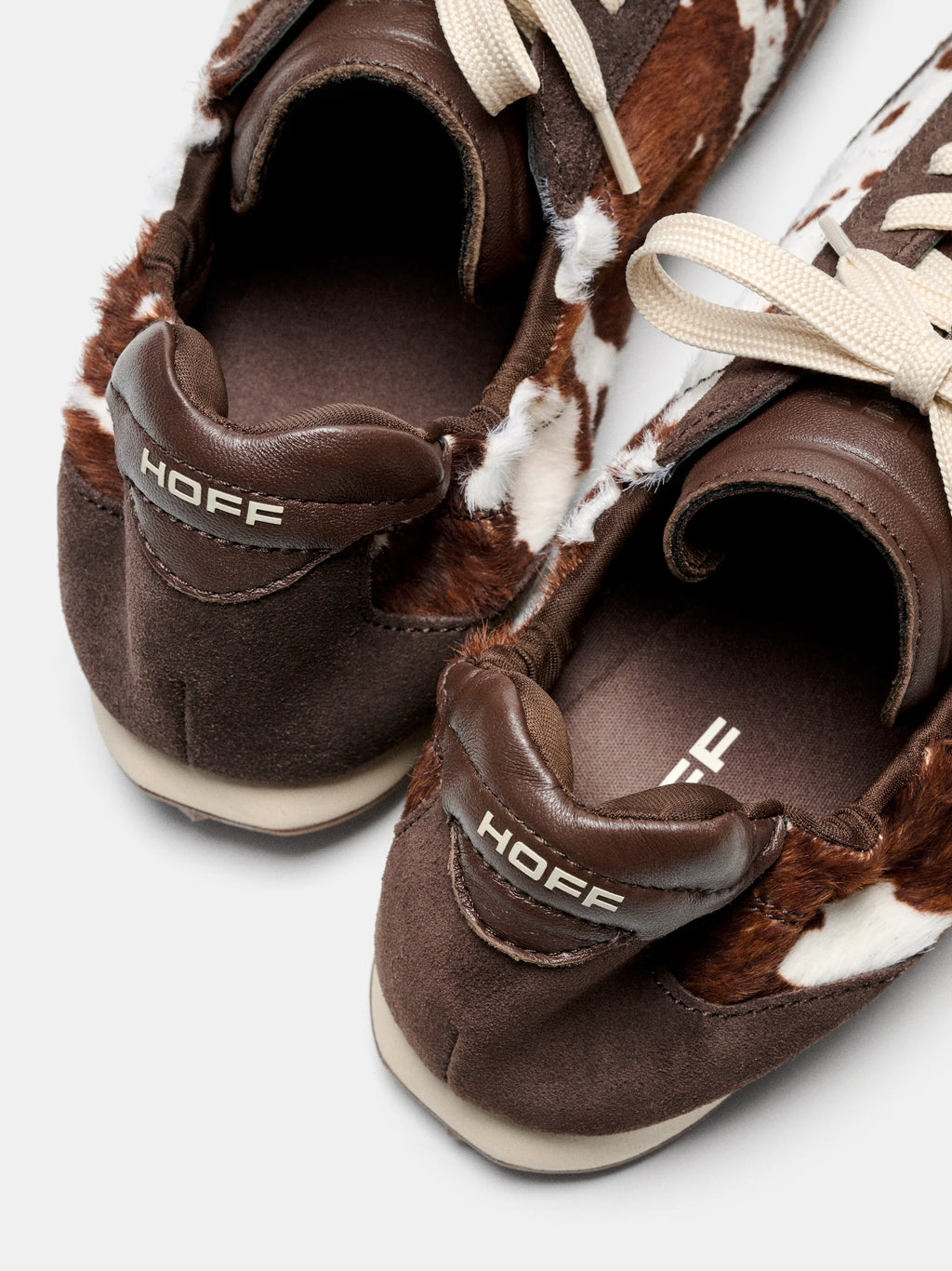 HOFF Bridge COW Print Brown: brown trainers for women
