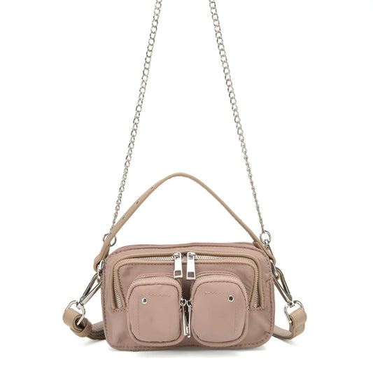 NUNOO | BOLSO MUJER | HELENA RECYCLED NYLON TAUPE | GRIS