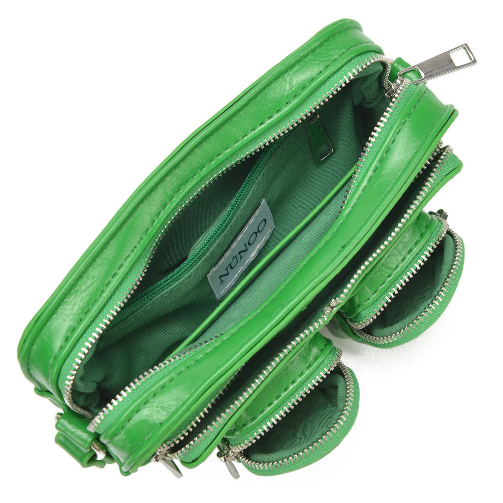 NUNOO | WOMEN'S BAG | HELENA WRINKLE RECYCLED PU GREEN | GREEN