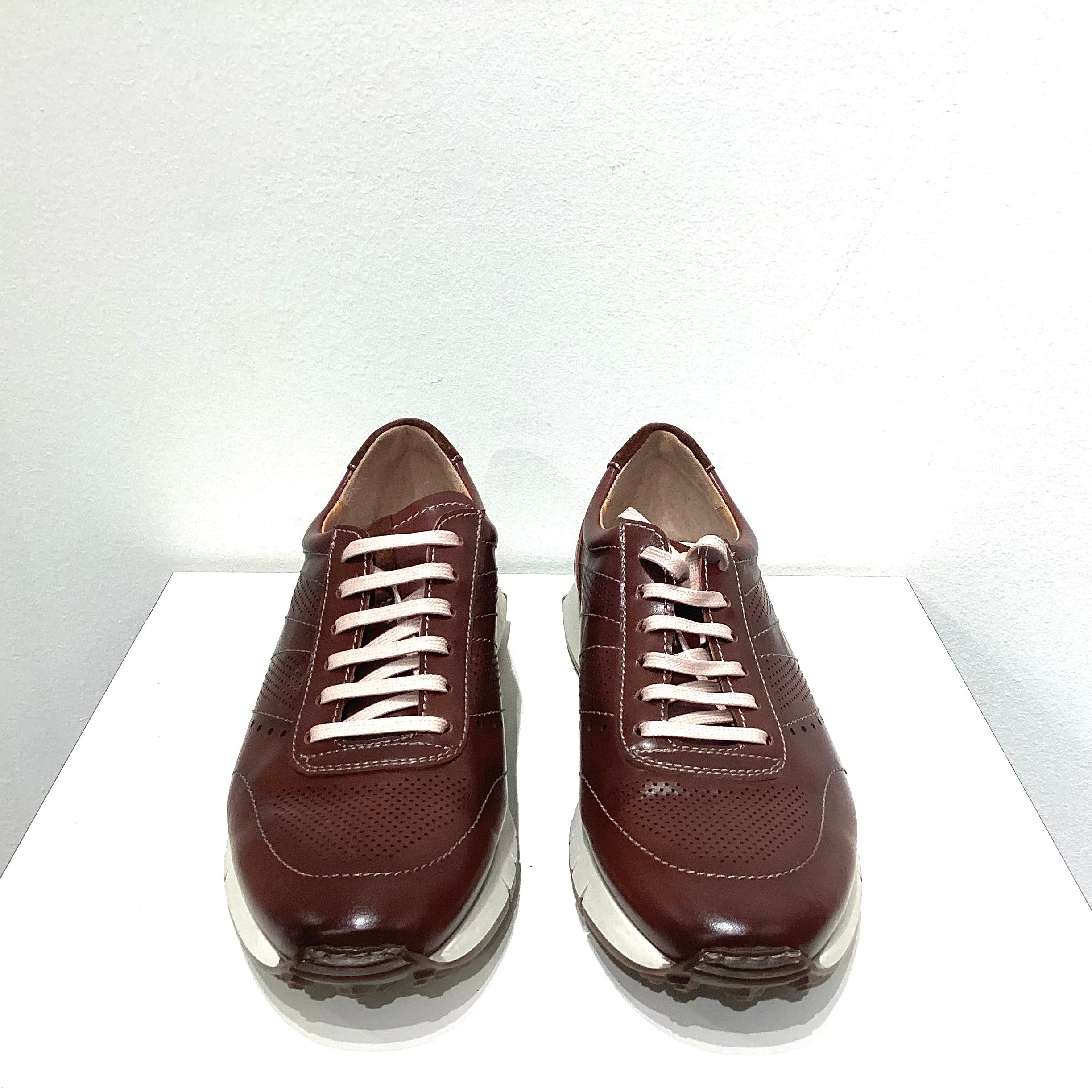 LUIS GONZALO 1966 | 男士正装运动鞋 | 7991H 皮革 | 棕色