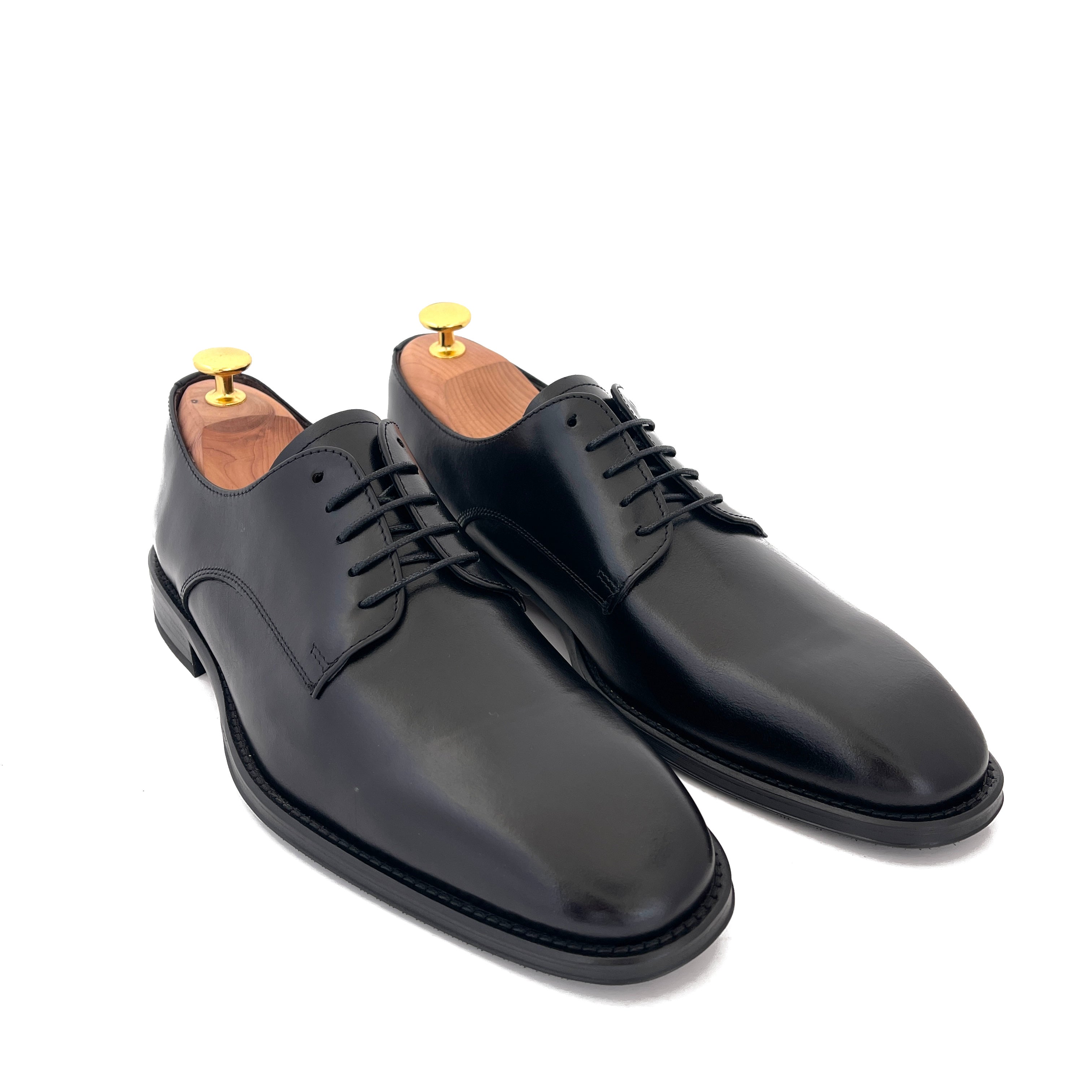 LUIS GONZALO 1966 | ZAPATOS DERBY | HOMBRE | TERNERA TAMPONA | NEGRO