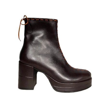 PONS QUINTANA | BOTINES | MUJER | BOTINES DE PIEL MARRÓN | MARRÓN