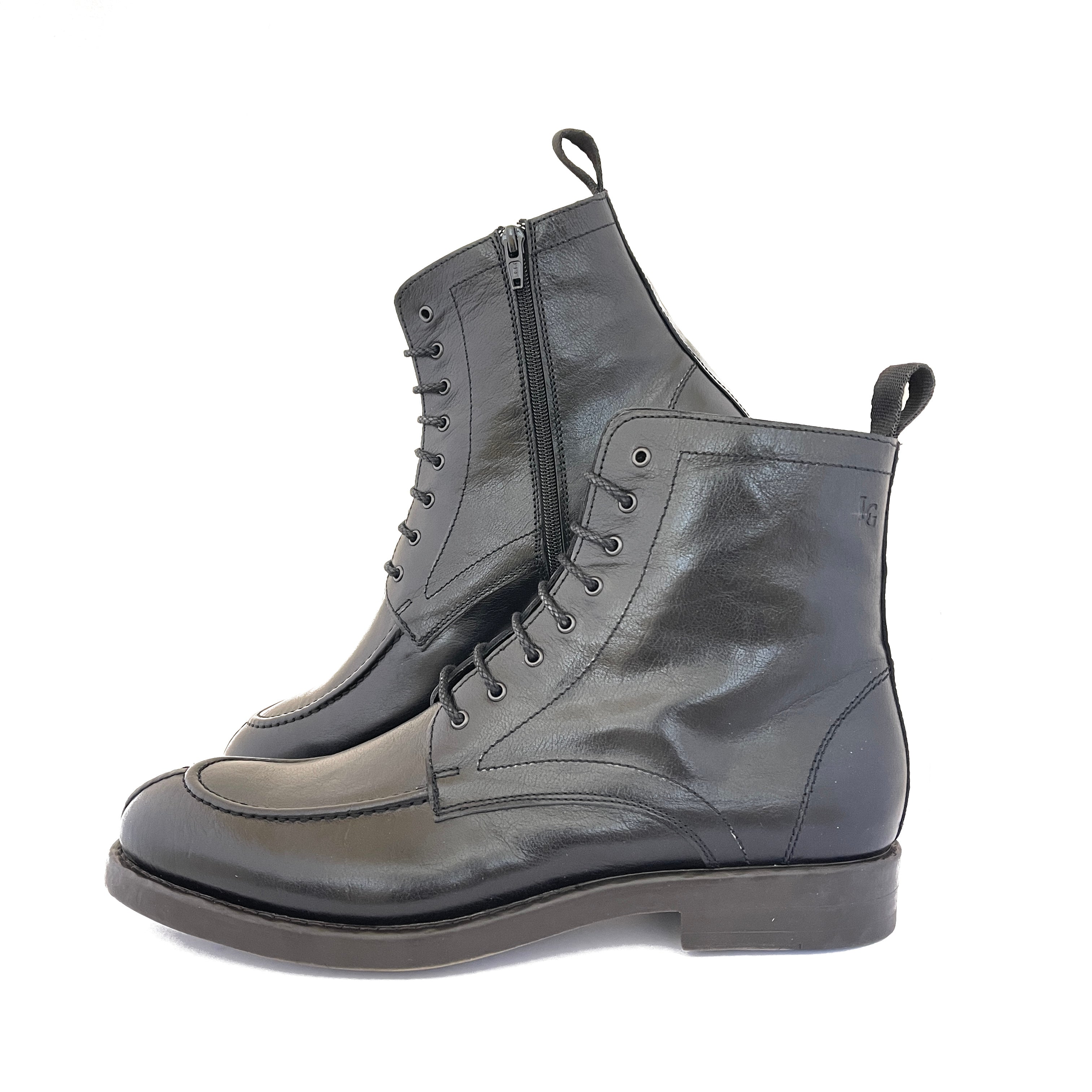 LUIS GONZALO 1966 | BOTAS | HOMBRE | BOTA CORDÓNES C-127 CUERO | MARRÓN