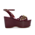 INES PALLISER IP2441.I0 Blood: rot Sandalen für Damen