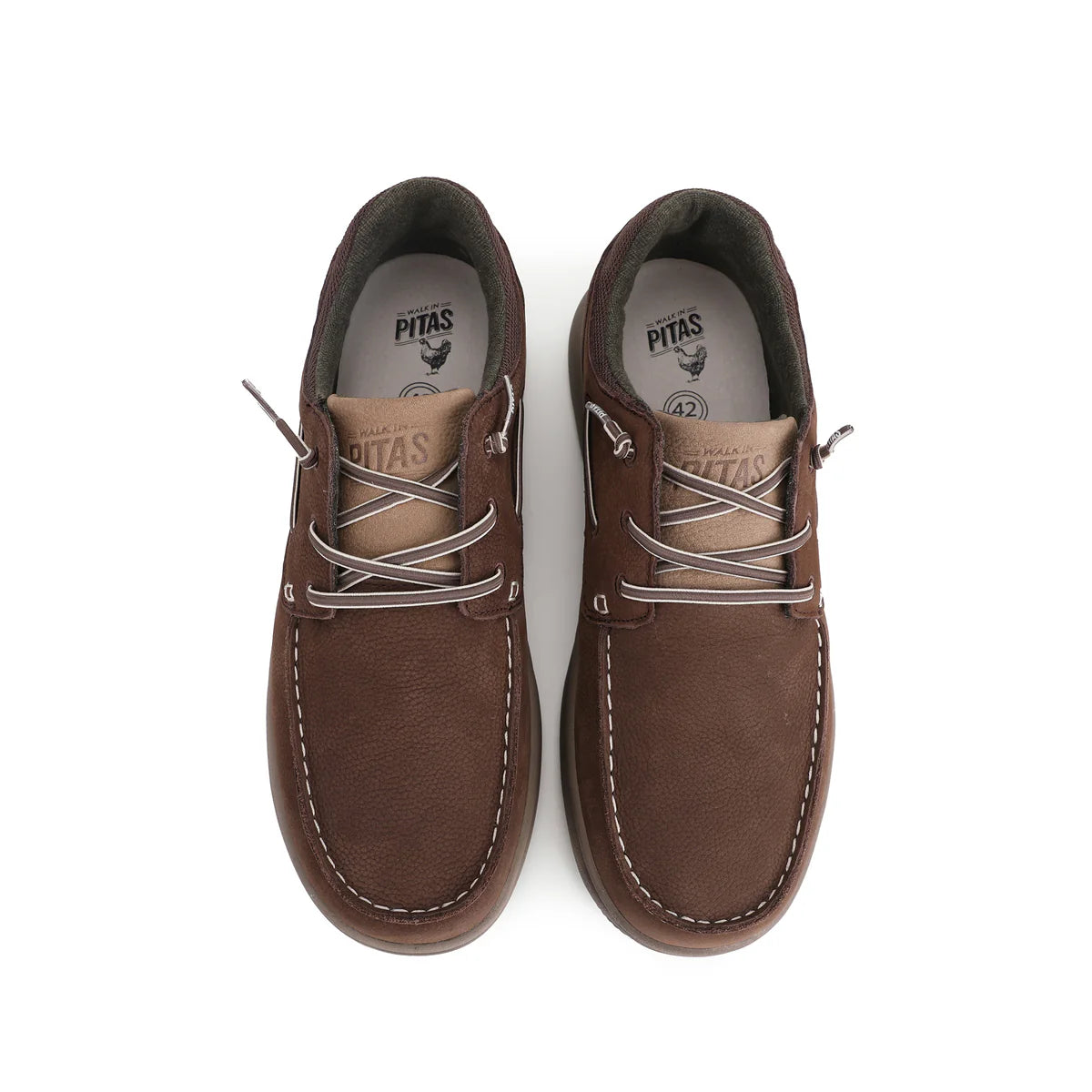 PITAS | MEN'S BOAT SHOES | JAVA | BROWN