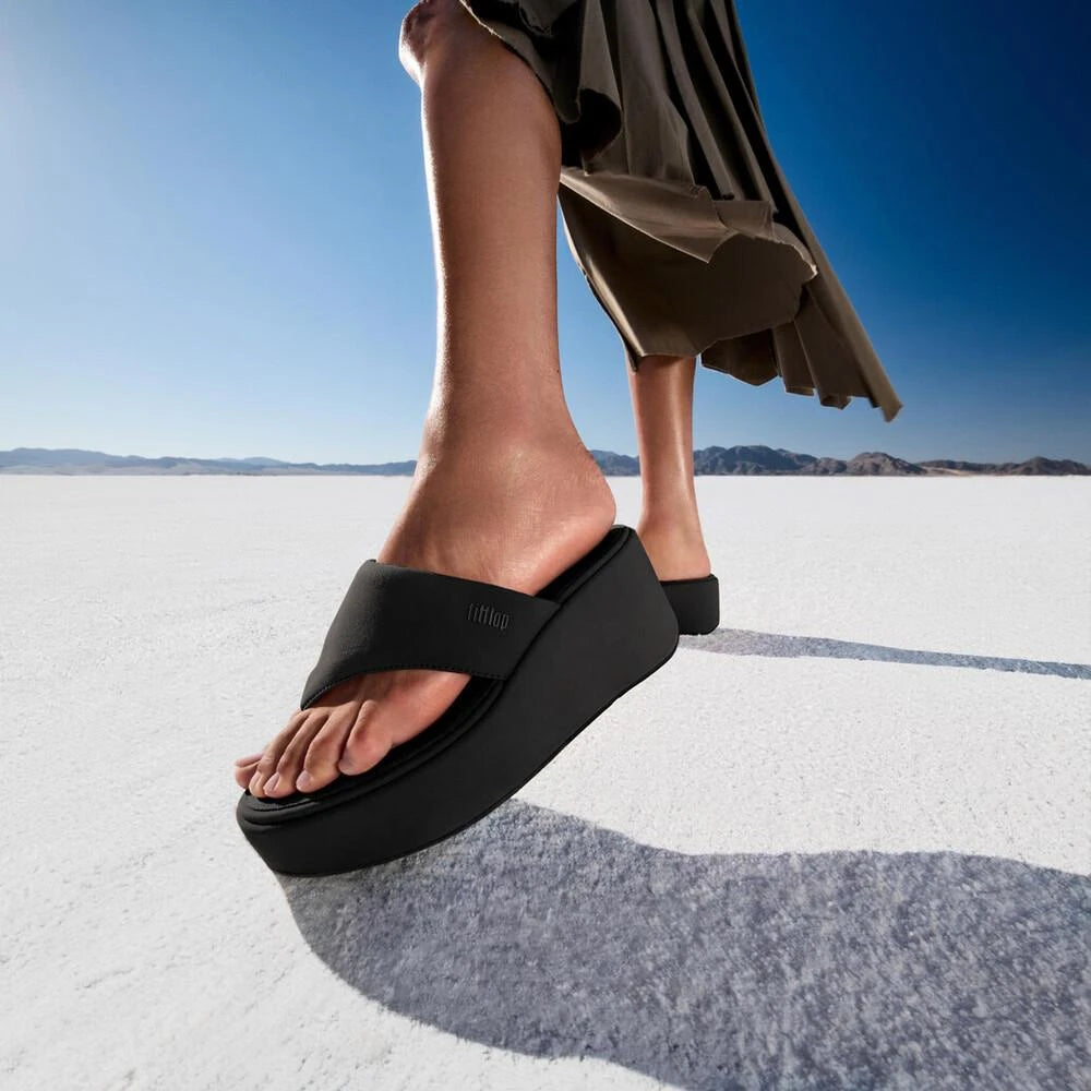 FITFLOP | SANDALIAS | MUJER | W PLATFFORMS WEDGE BLACK | NEGRO