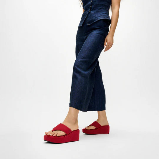 FITFLOP | SANDALIAS | MUJER | W PLATFFORMS WEDGE RED | ROJO