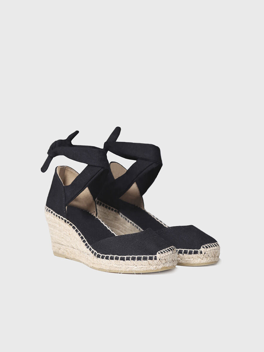 TONI PONS |レディース エスパドリーユ |ジュリア・ネグレ |黒