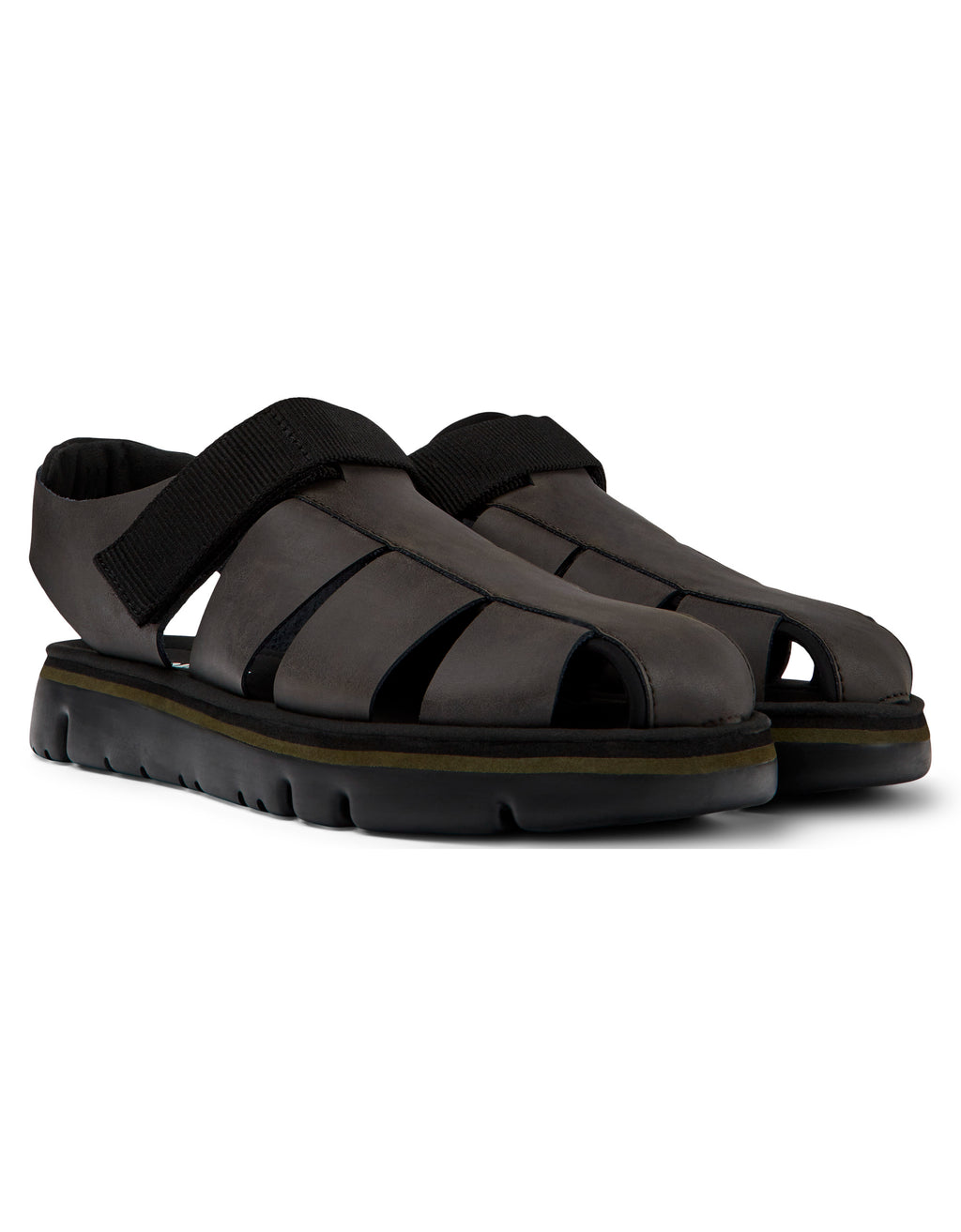 CAMPER | SANDALIAS | HOMBRE | LAMPER ZAMBIA ORUGAS.NEGRO-KIWI-NEGRO | NEGRO