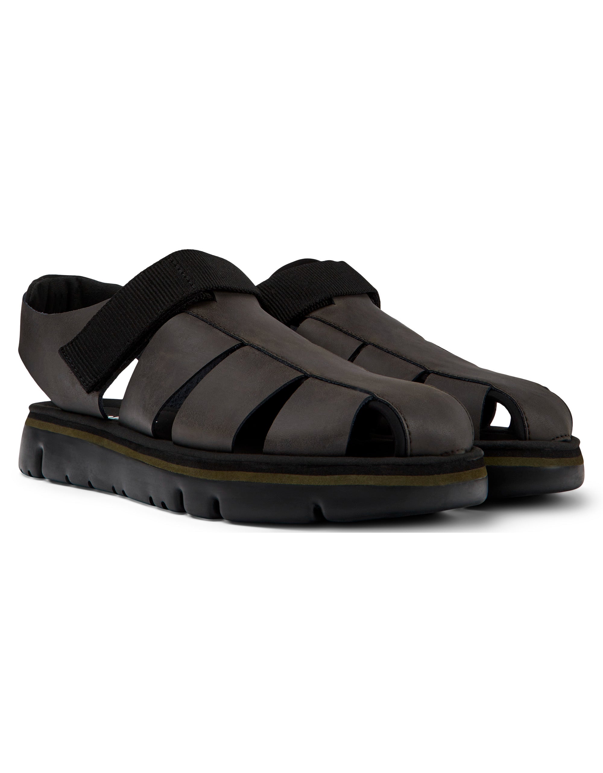 CAMPER | SANDALIAS | HOMBRE | LAMPER ZAMBIA ORUGAS.NEGRO-KIWI-NEGRO | NEGRO