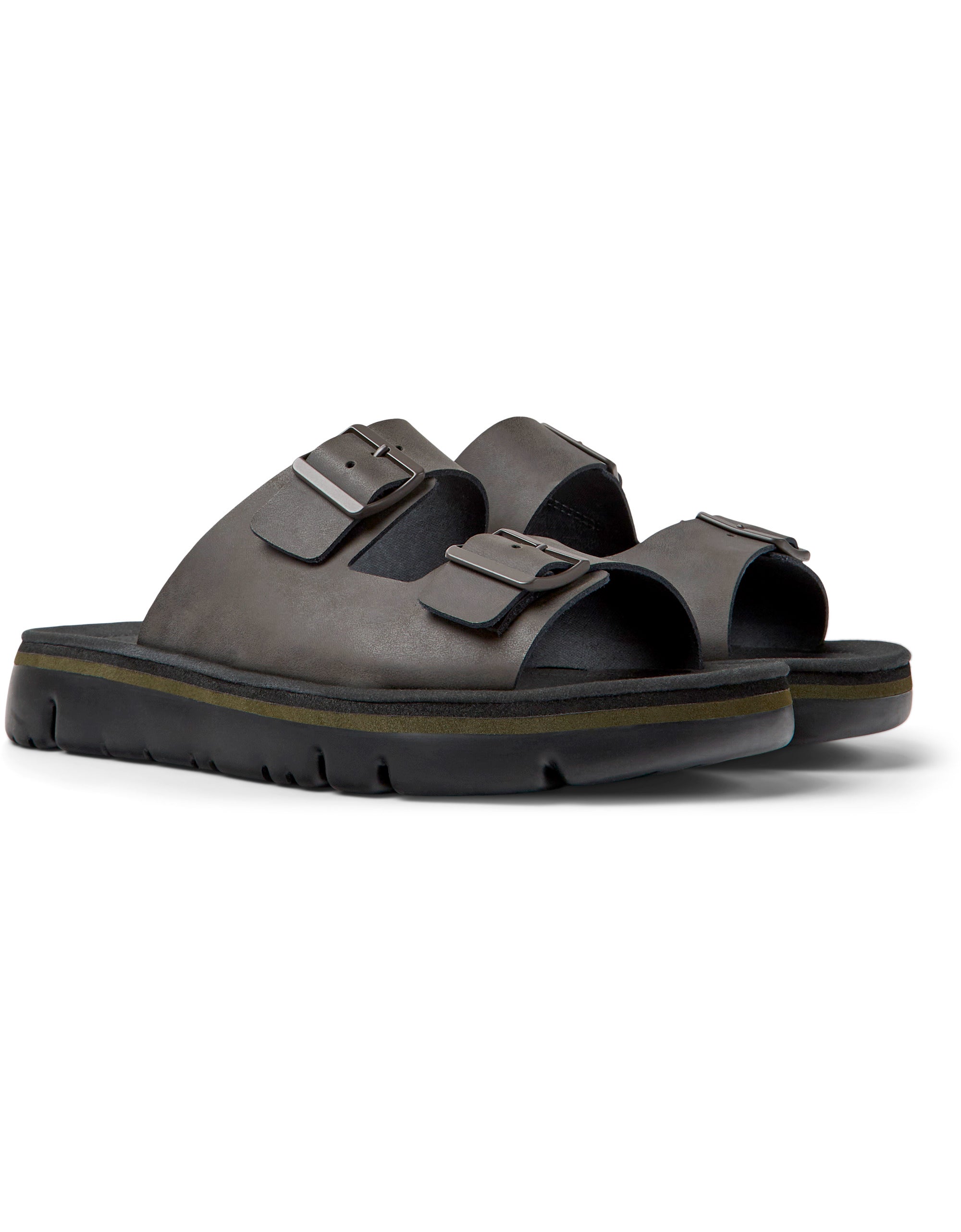 CAMPER Orugas: marron sandales pour homme
