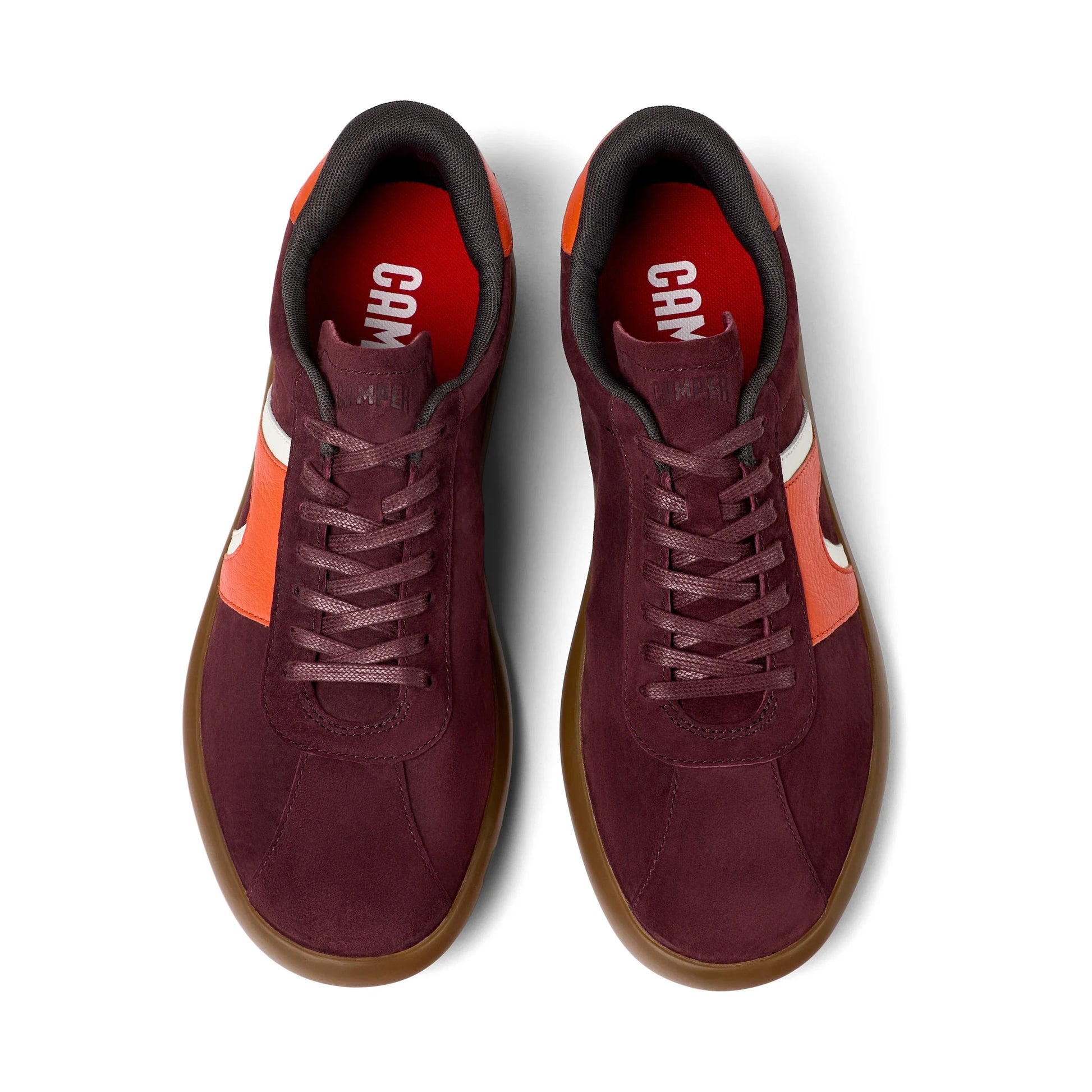 sneakers para hombre modelo pelotas soller burgundy en color burdeos