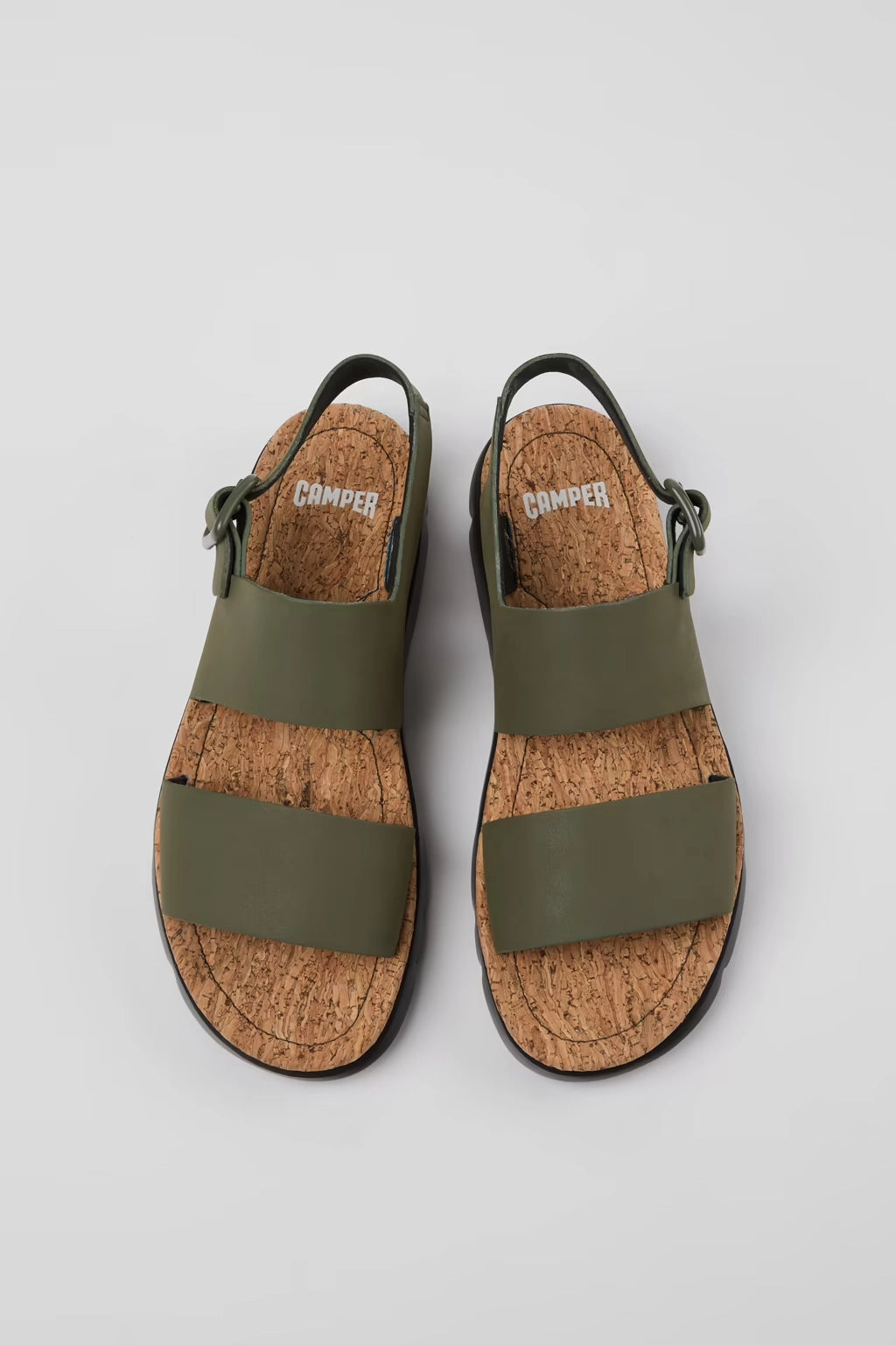 CAMPER Orugas: grün Sandalen für Damen – Tascon