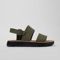 CAMPER Orugas: green sandals for women