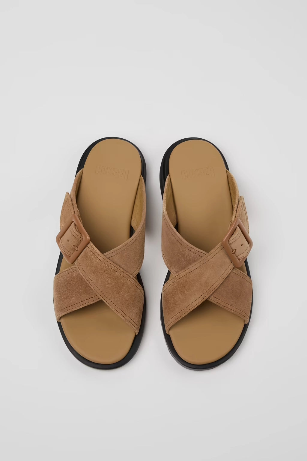 CAMPER | SANDALIAS | MUJER | PELLO AREA EDA | MARRÓN