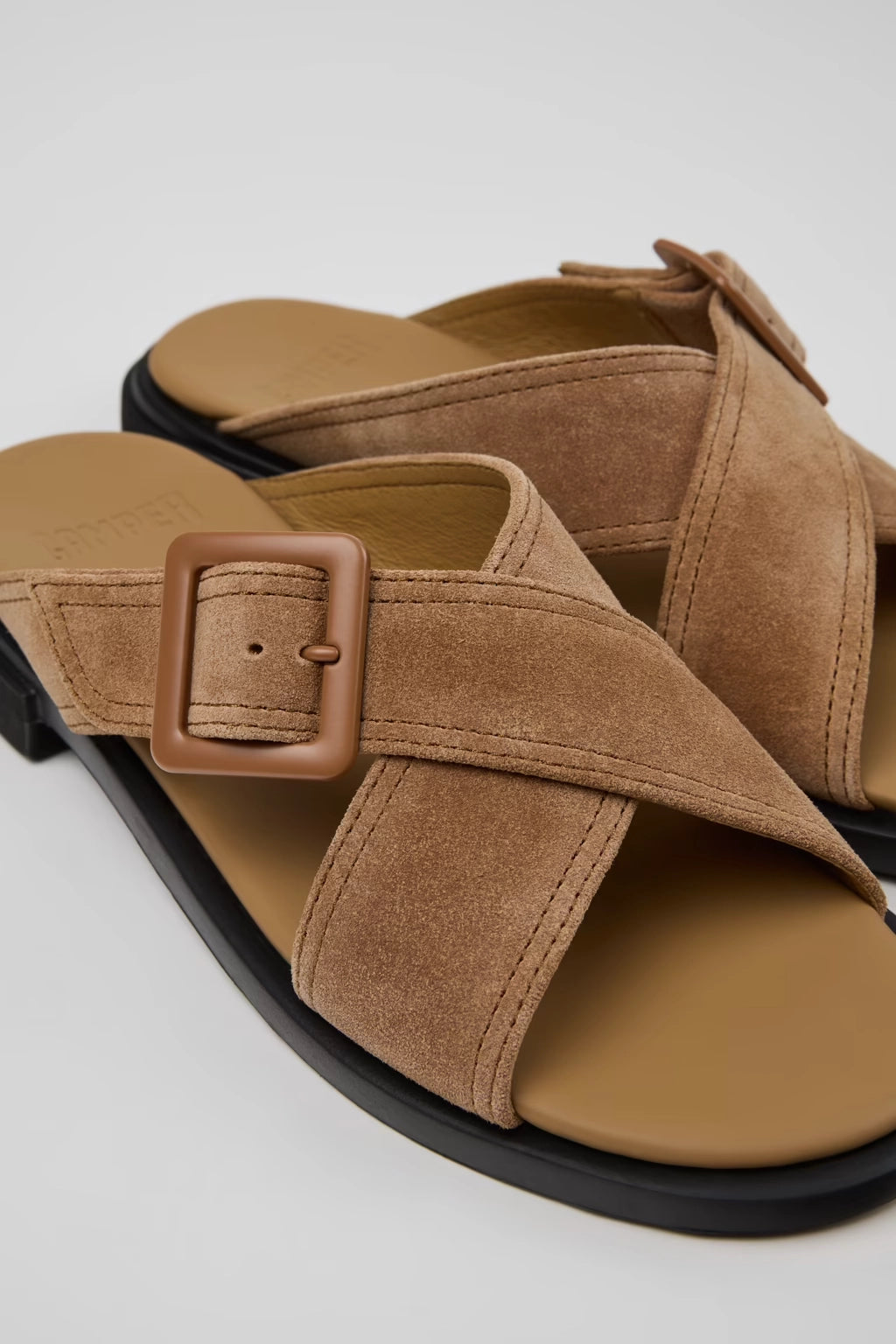 CAMPER | SANDALIAS | MUJER | PELLO AREA EDA | MARRÓN