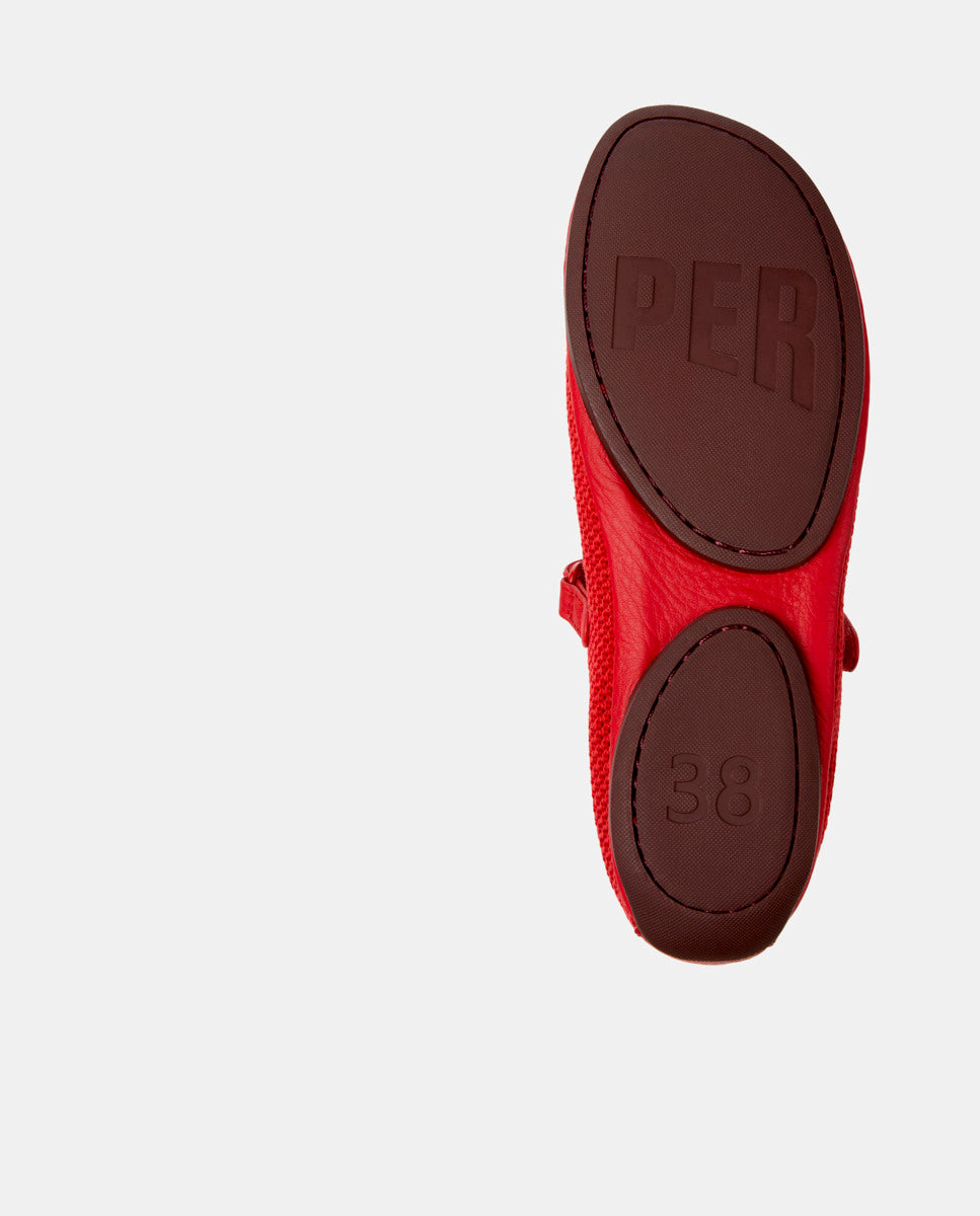 CAMPER Right Nina, rood ballerina’s voor dames bij Tascón