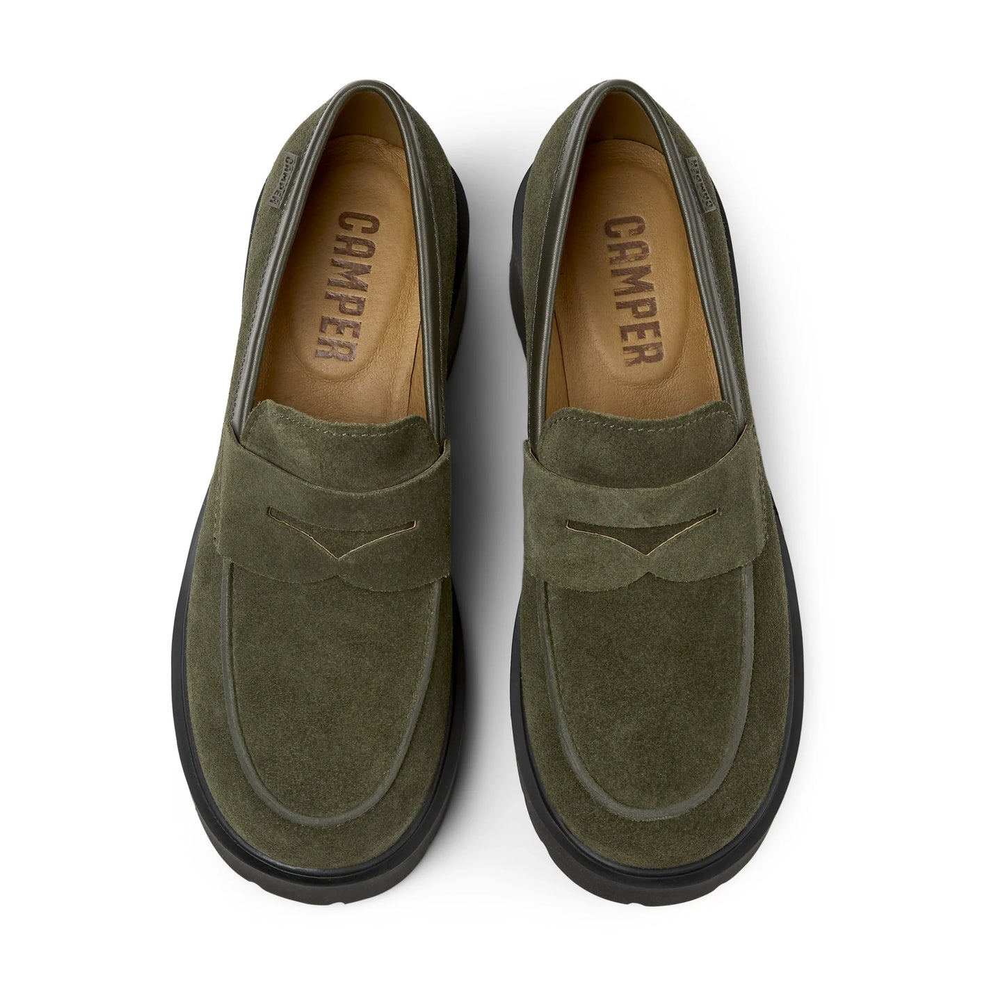 mocasines para mujer modelo milah dark green en color verde