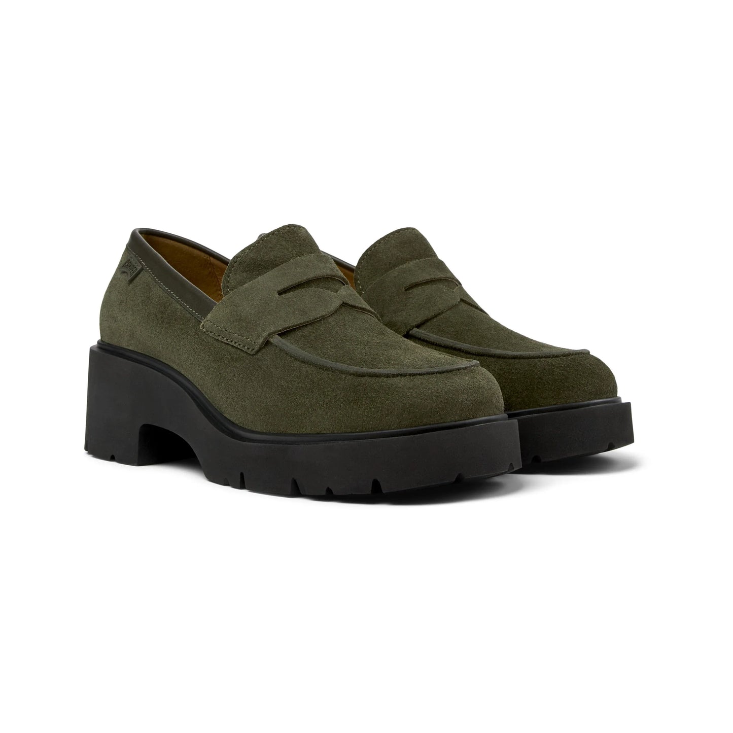 mocasines para mujer modelo milah dark green en color verde