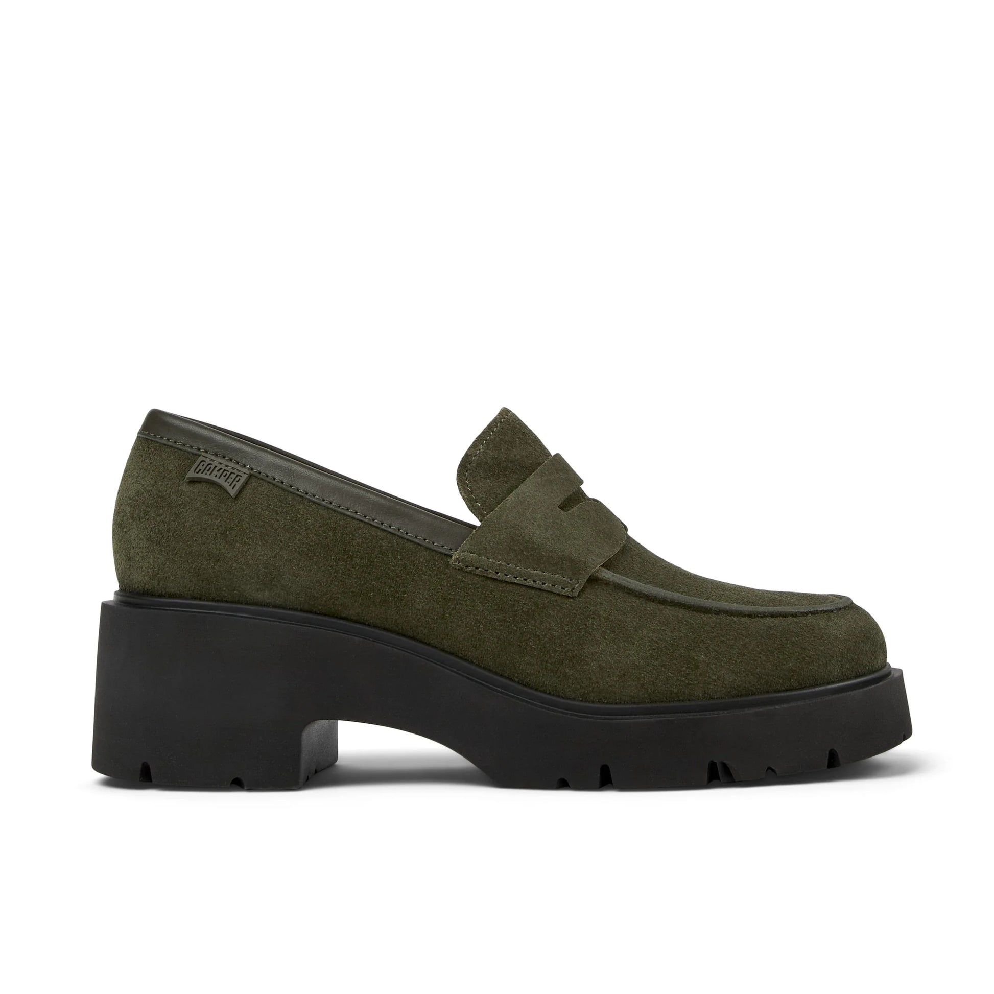 mocasines para mujer modelo milah dark green en color verde