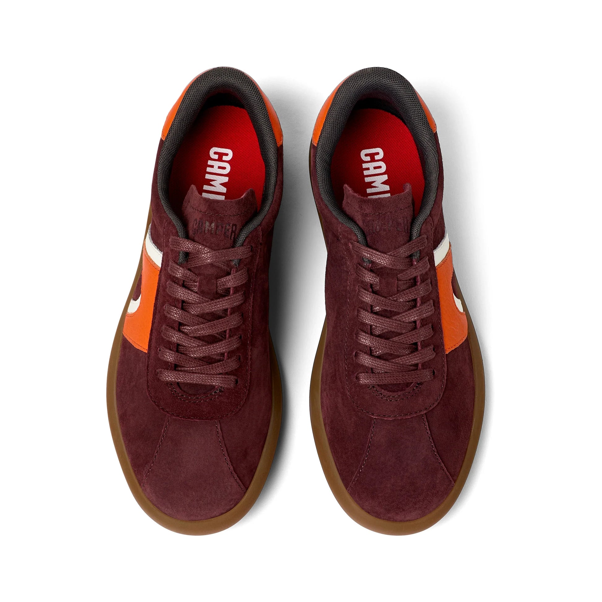 sneakers para mujer modelo pelotas soller burgundy en color burdeos