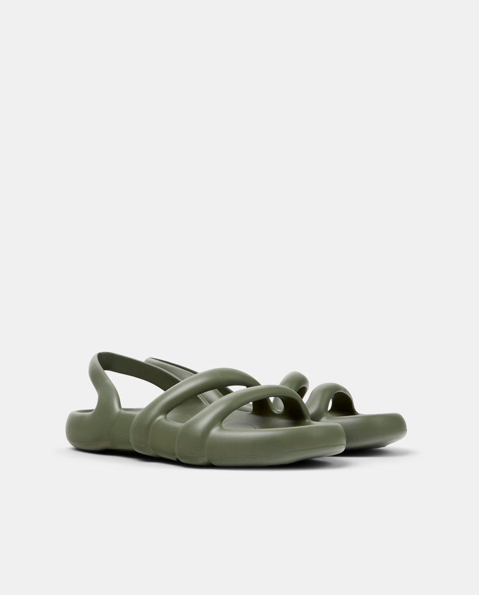 CAMPER Kobarah Flat, groen sandalen voor dames bij Tascón