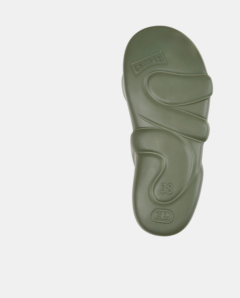 CAMPER Kobarah Flat, groen sandalen voor dames bij Tascón