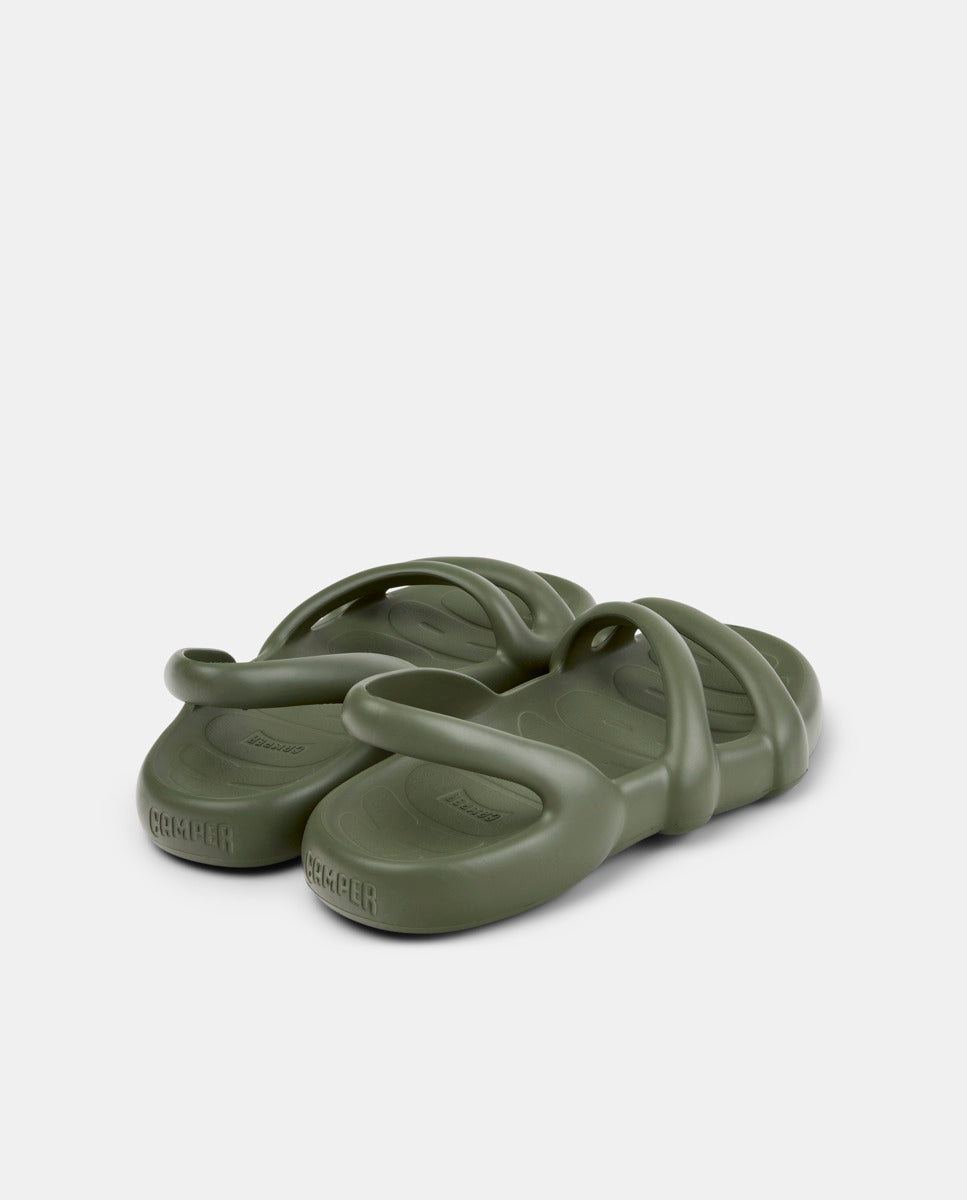 CAMPER Kobarah Flat, groen sandalen voor dames bij Tascón
