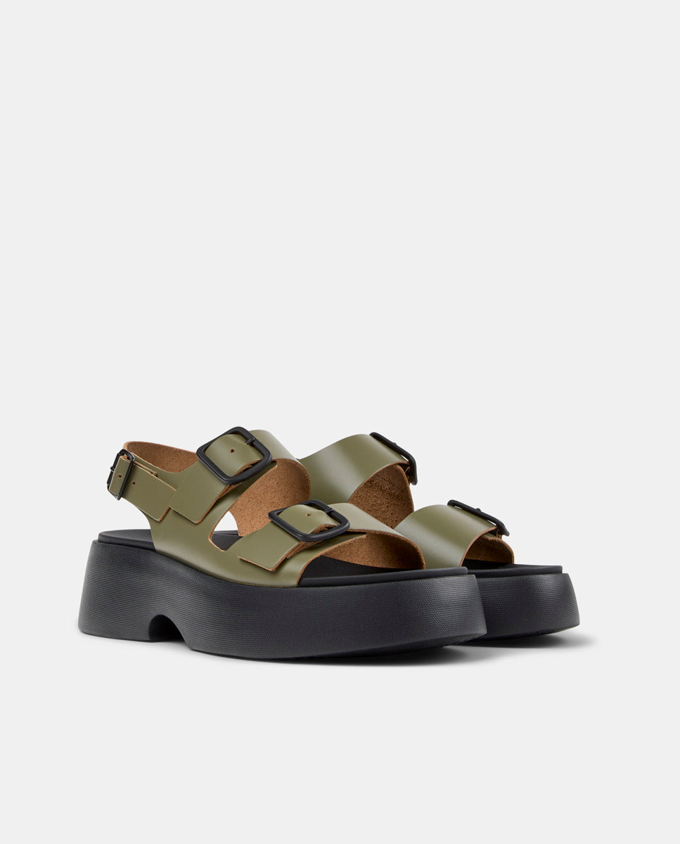 CAMPER Tasha, sandales vert pour femme chez Tascón