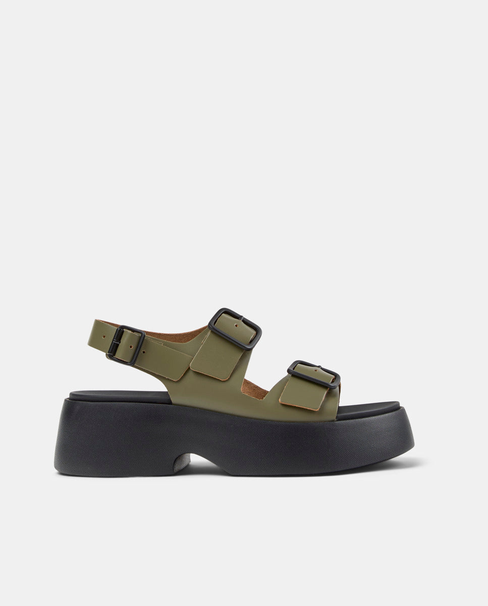 CAMPER Tasha, sandales vert pour femme chez Tascón
