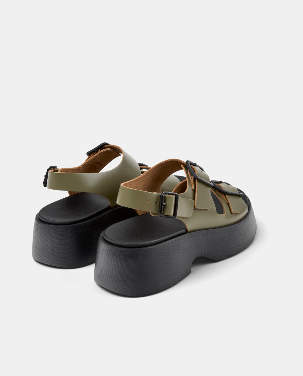 CAMPER Tasha, sandales vert pour femme chez Tascón