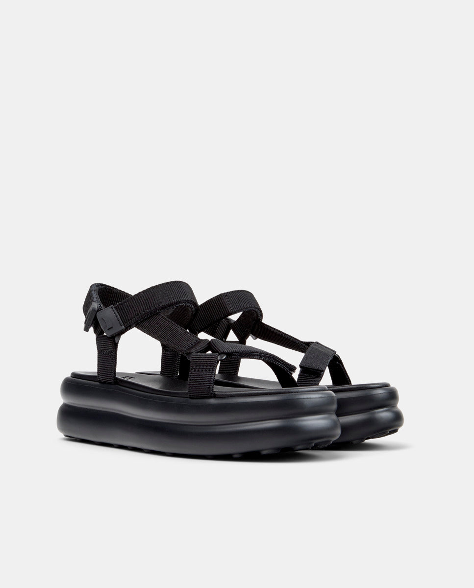CAMPER Pelotas Flota Up, черный сандалии для женщин в Tascón