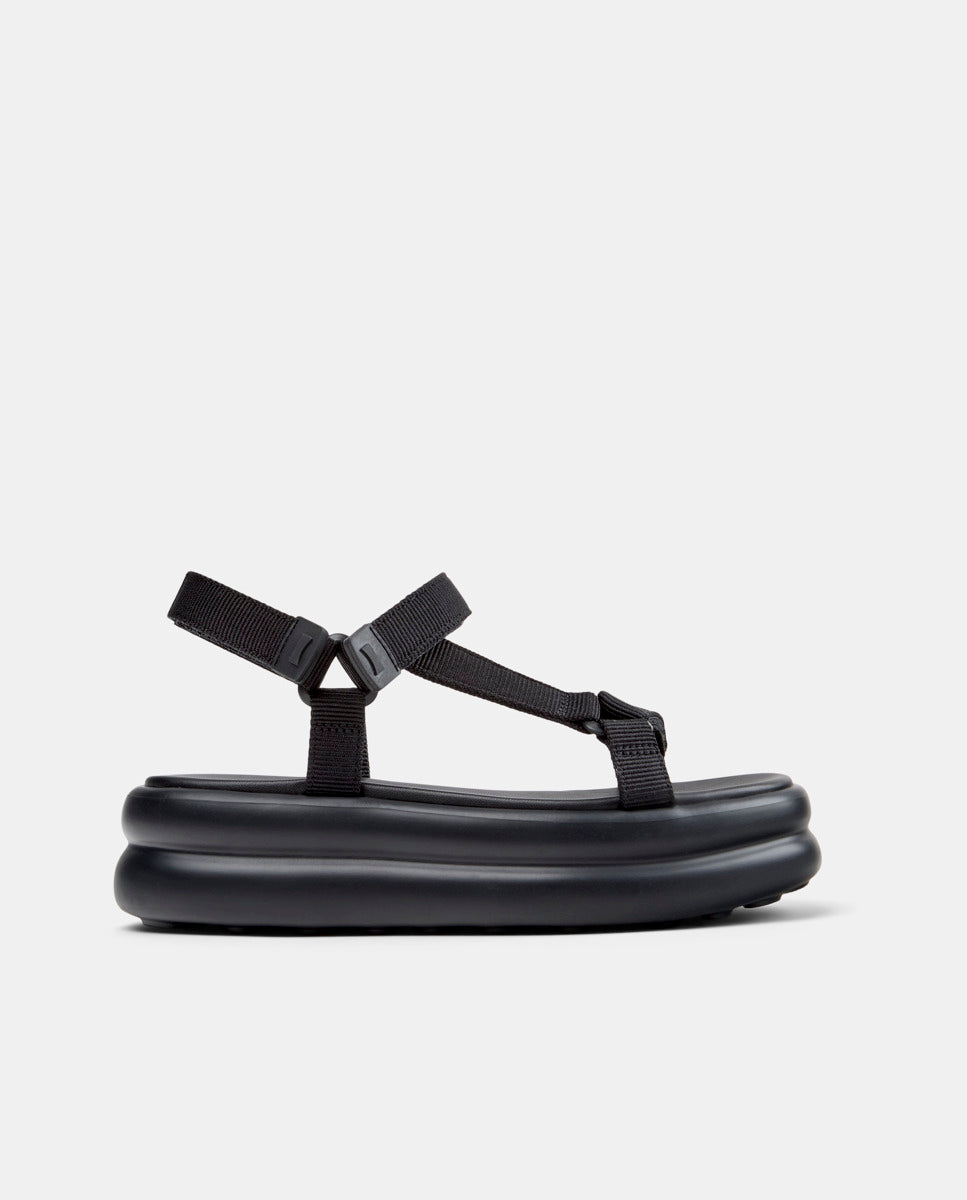 CAMPER Pelotas Flota Up, черный сандалии для женщин в Tascón