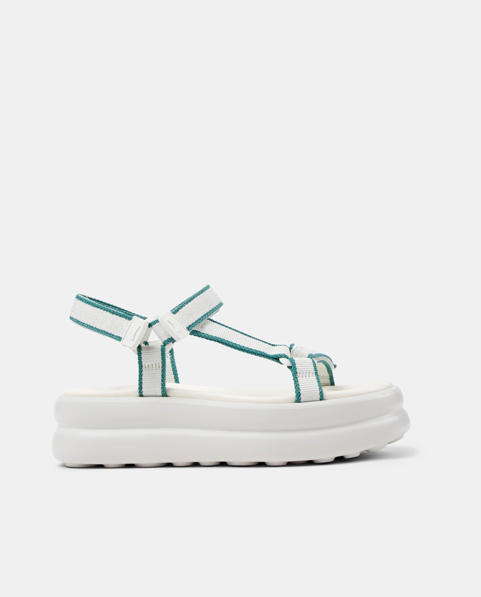 CAMPER Pelotas Flota Up, vit sandaler för dam hos Tascón