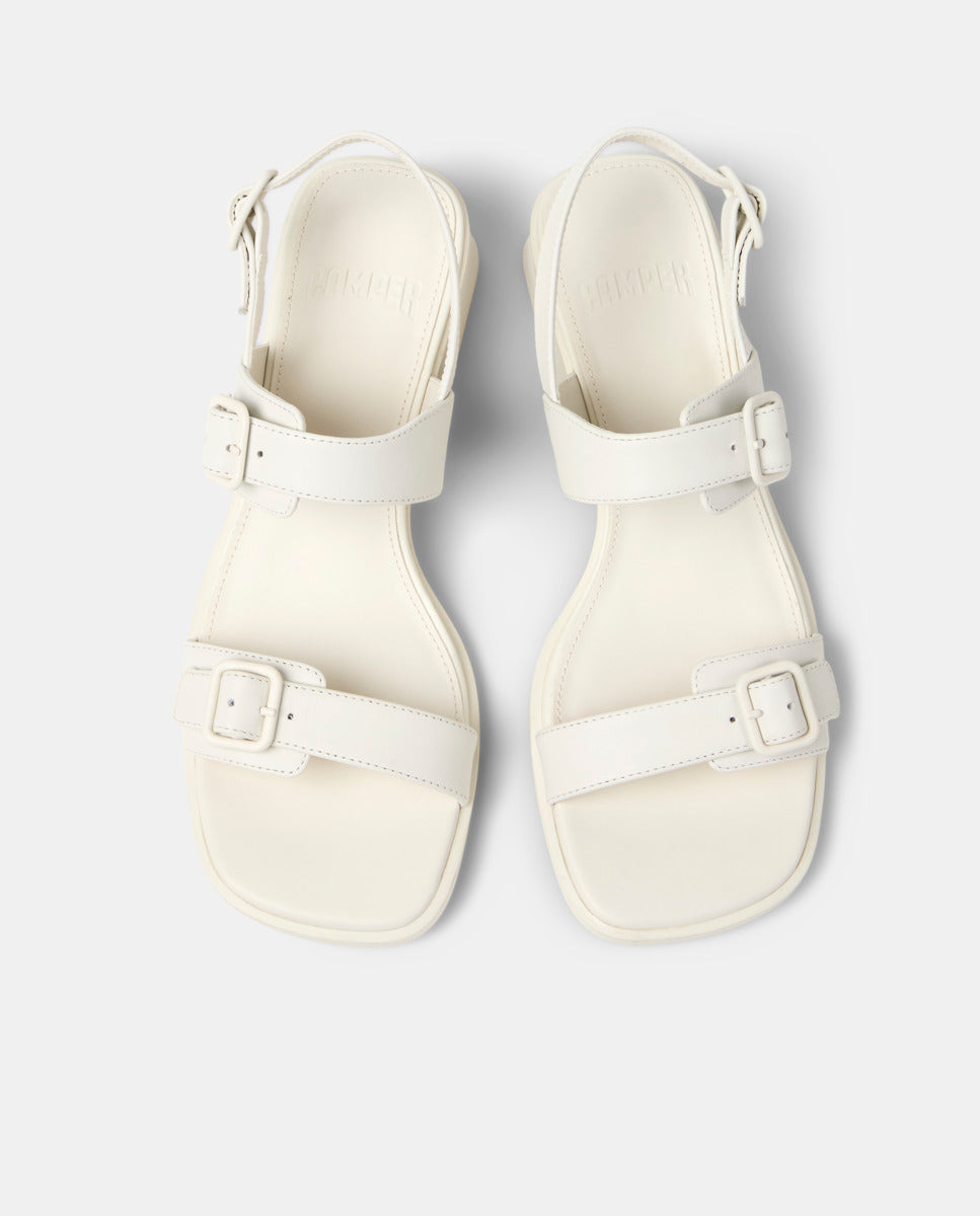 CAMPER Kora Sandal, wit sandalen voor dames bij Tascón