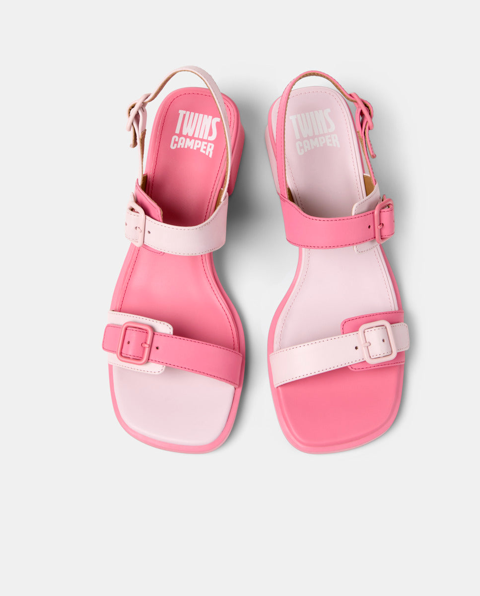 CAMPER Twins, бежевий сандалі для жінок у Tascón