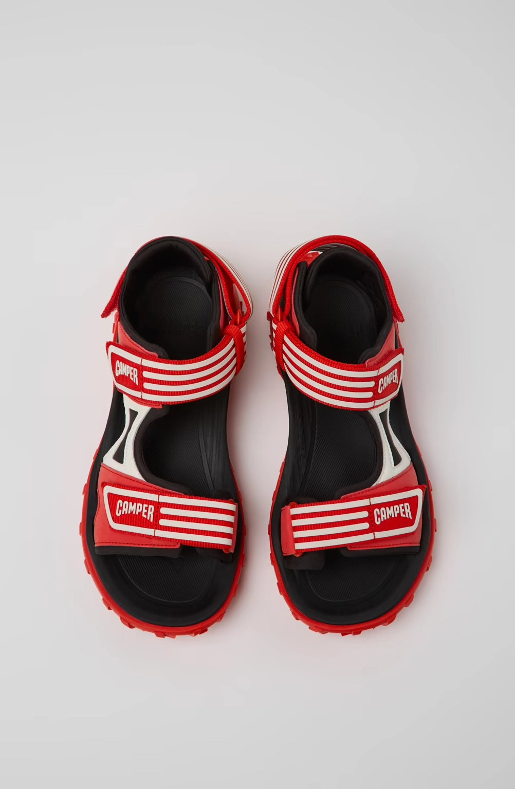 CAMPER | SANDALIAS | MUJER | OLAS NEGRO WINDY BARCO DTRAILS.NEG-BARCO | ROJO