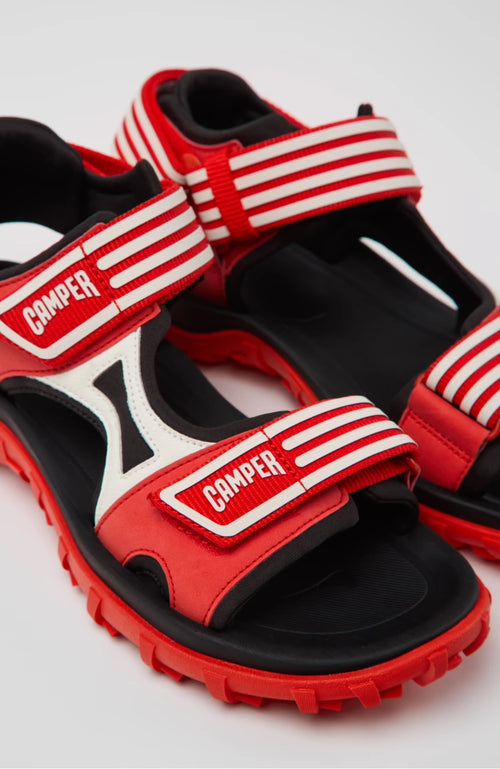 CAMPER Drift Trail Sandal: أحمر صنادل للنساء
