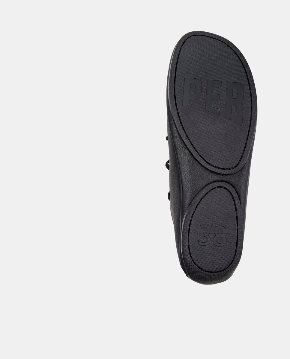 CAMPER Right Nina、Tascónのブラックレディースバレエシューズ
