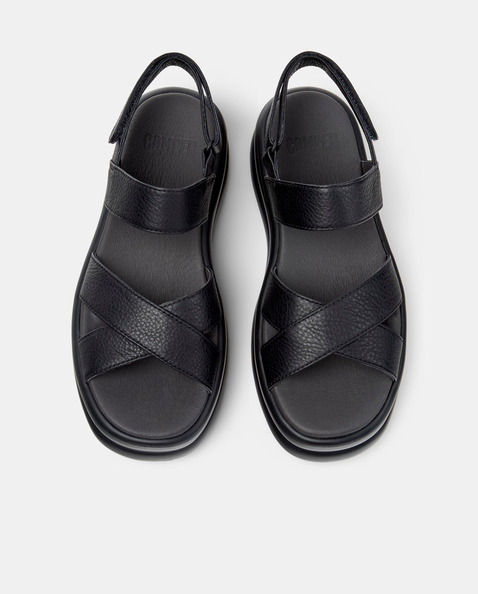 CAMPER Pelotas Flota Up، صنادل أسود للنساء من Tascón