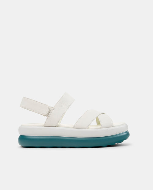 CAMPER Pelotas Flota Up، صنادل أبيض للنساء من Tascón